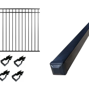 flat top fence 5ft and 6 ft metal